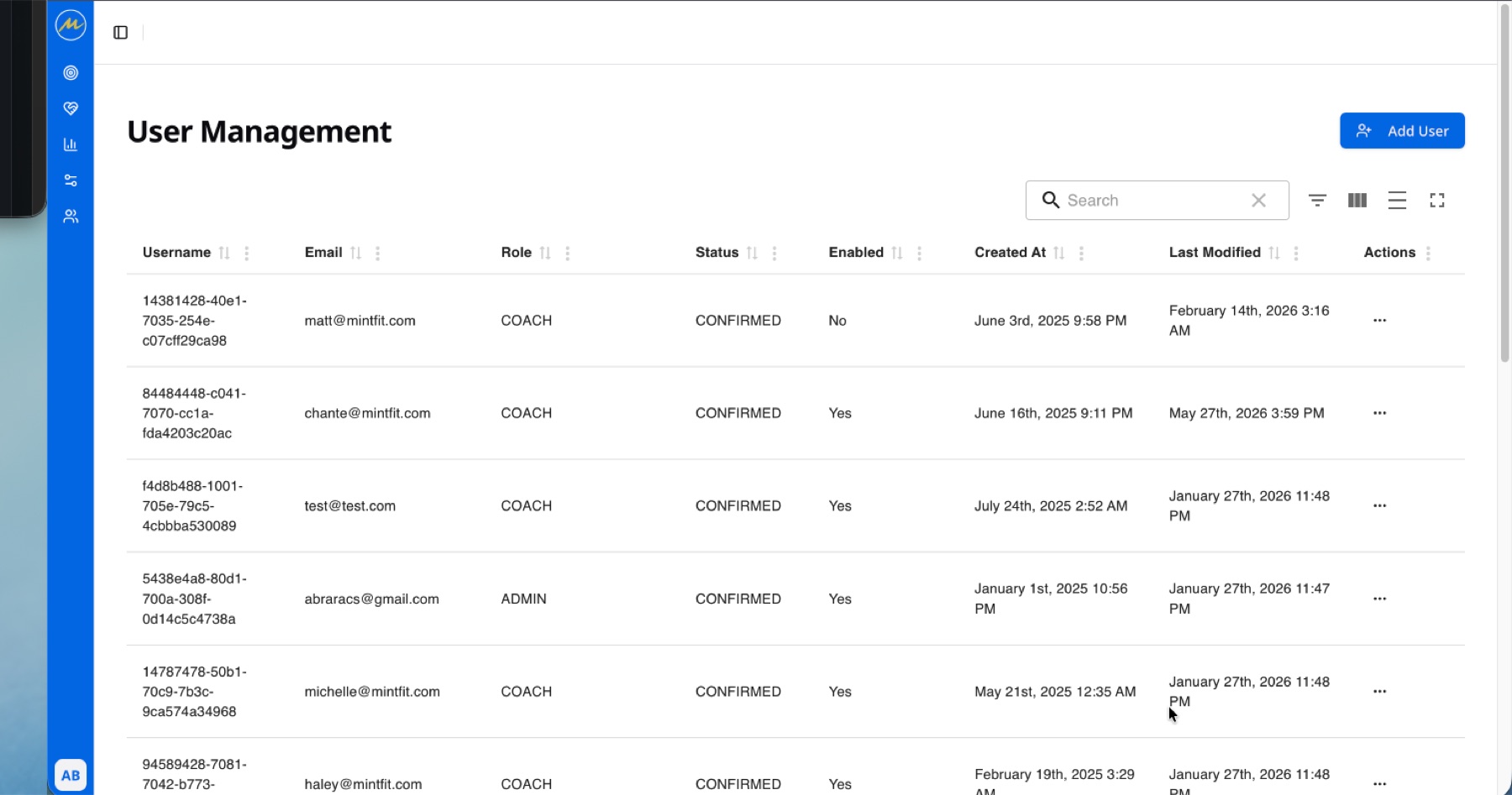 Workout plan generated inside the MintFit coach workspace.